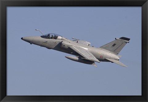 Framed Italian Air Force AMX Aircraft Taking Off Print