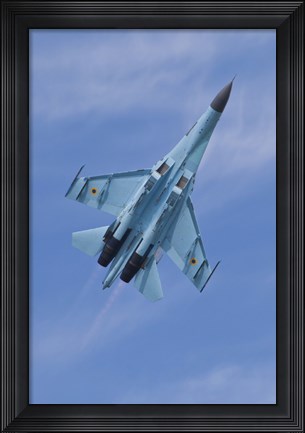 Framed Ukrainian Air Force Su-27 Flanker Print