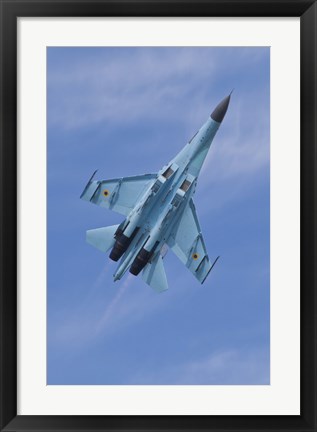 Framed Ukrainian Air Force Su-27 Flanker Print