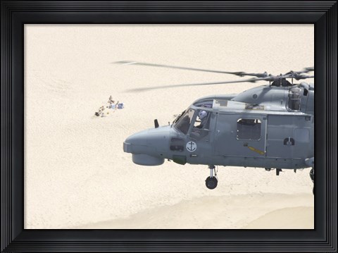 Framed Sea Lynx Helicopter Print