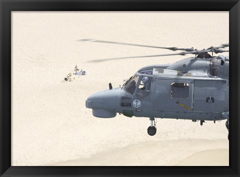 Framed Sea Lynx Helicopter Print