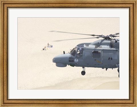 Framed Sea Lynx Helicopter Print