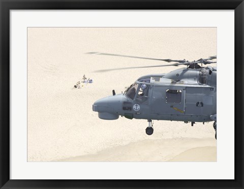 Framed Sea Lynx Helicopter Print