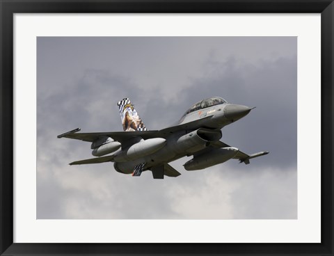 Framed Belgian F-16B taking off Print