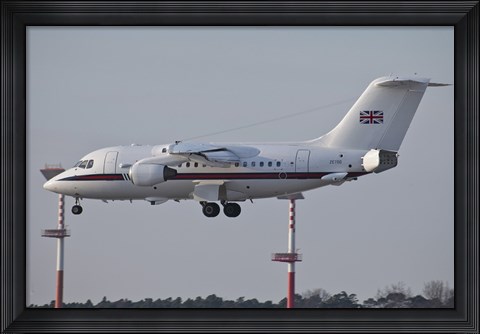 Framed British Aerospace 146 Jet of the Royal Air Force Print