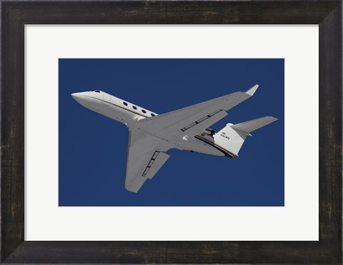 Framed C-20 Gulfstream Jet in Flight Over Germany Print