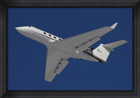 Framed C-20 Gulfstream Jet in Flight Over Germany Print