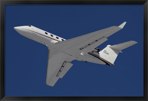 Framed C-20 Gulfstream Jet in Flight Over Germany Print