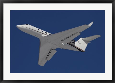 Framed C-20 Gulfstream Jet in Flight Over Germany Print