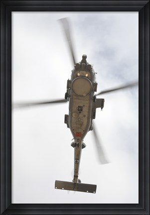Framed US Navy MH-60R Seahawk in Flight Over Coroando, California Print