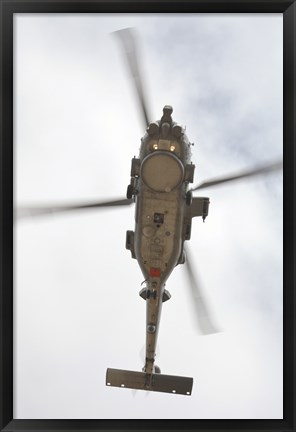 Framed US Navy MH-60R Seahawk in Flight Over Coroando, California Print