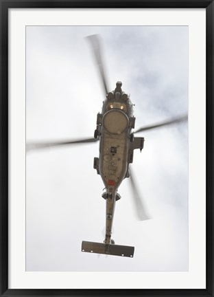 Framed US Navy MH-60R Seahawk in Flight Over Coroando, California Print