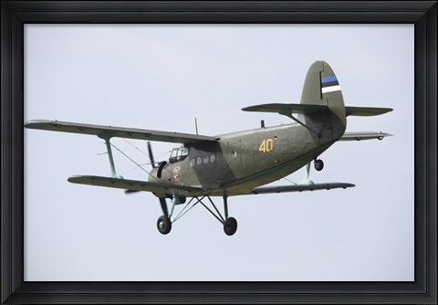 Framed Antonov An-2 of the Estonian Air Force Print
