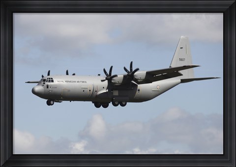 Framed Royal Norwegian Air Force C-130J Hercules Print