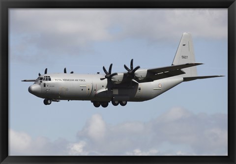 Framed Royal Norwegian Air Force C-130J Hercules Print