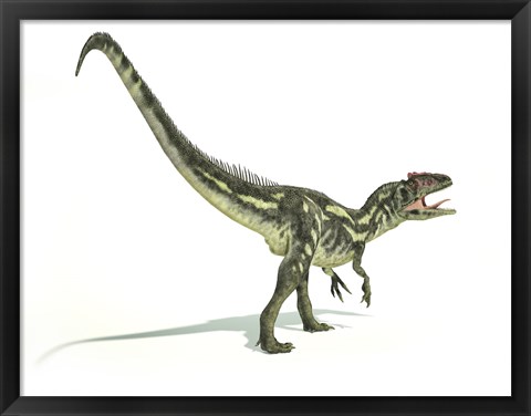Framed Allosaurus Dinosaur Print