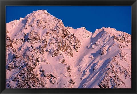 Framed Three Guardsmen Mountain, British Columbia, Canada Print