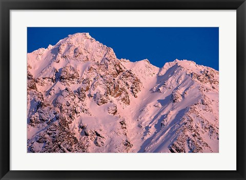 Framed Three Guardsmen Mountain, British Columbia, Canada Print