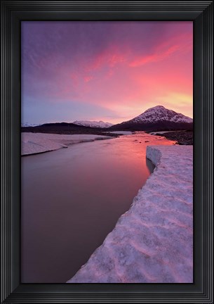 Framed British Columbia, Alsek River Valley, Alsek River Print