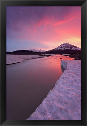 Framed British Columbia, Alsek River Valley, Alsek River Print