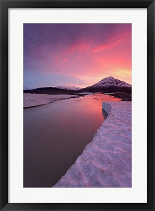 Framed British Columbia, Alsek River Valley, Alsek River Print