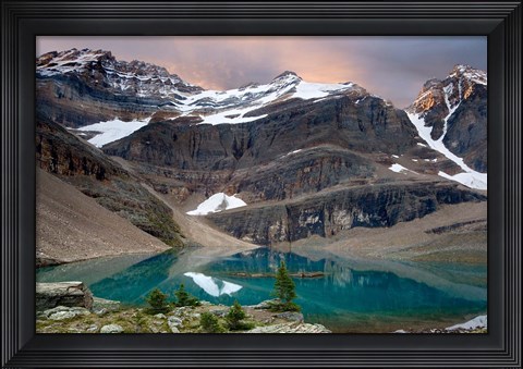Framed British Columbia, Yoho NP, Lake Oesa Print