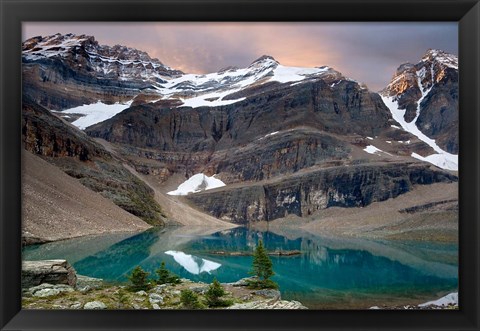 Framed British Columbia, Yoho NP, Lake Oesa Print