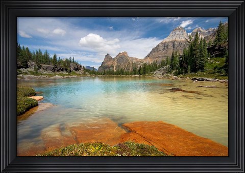 Framed British Columbia, Yoho NP, Opabin Terrace Pools Print
