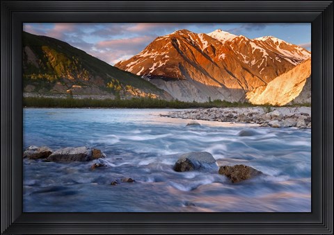 Framed Canada, British Columbia, Alsek River Valley (horizontal) Print