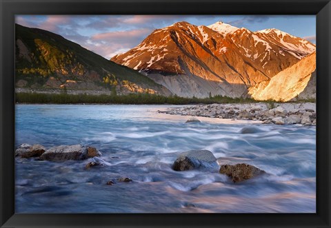 Framed Canada, British Columbia, Alsek River Valley (horizontal) Print
