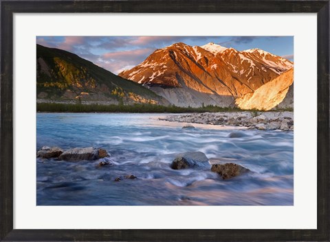 Framed Canada, British Columbia, Alsek River Valley (horizontal) Print
