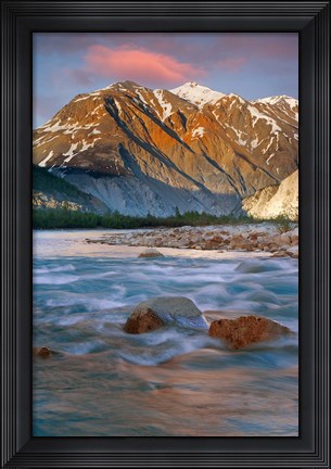 Framed Canada, British Columbia, Alsek River Valley (vertical) Print