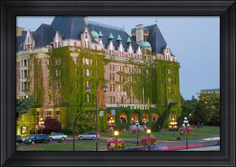 Framed Empress Hotel, Victoria, British Columbia Print