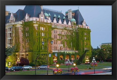 Framed Empress Hotel, Victoria, British Columbia Print