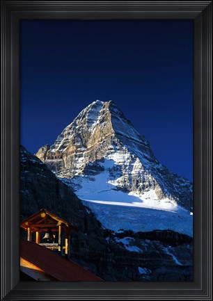 Framed Canada, British Columbia Mount Assiniboine peak Print