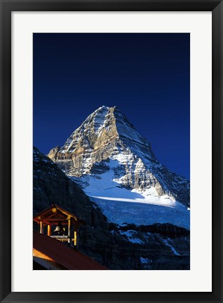 Framed Canada, British Columbia Mount Assiniboine peak Print