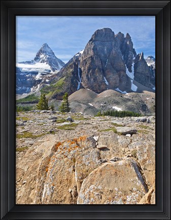Framed Scenic of Mt Assiniboine and Wedgwood Peak, BC, Canada Print