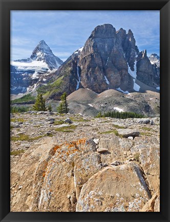 Framed Scenic of Mt Assiniboine and Wedgwood Peak, BC, Canada Print