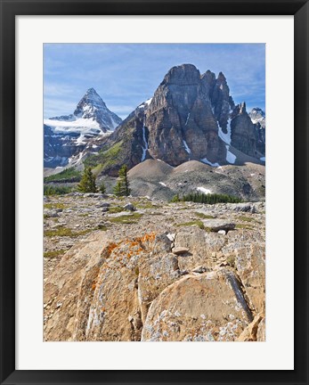 Framed Scenic of Mt Assiniboine and Wedgwood Peak, BC, Canada Print