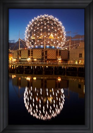 Framed Science World, False Creek, Vancouver, British Columbia Print