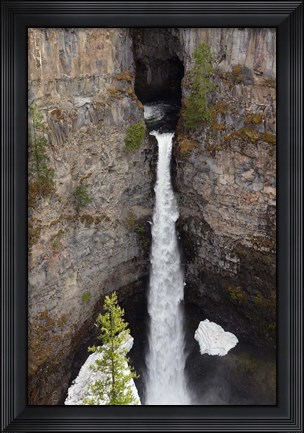 Framed Spahats Falls, Wells Gray Park, British Columbia Print