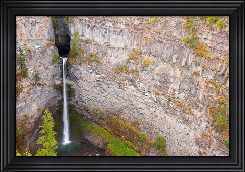 Framed Spahats Falls, Wells Gray Provincial Park, British Columbia, Canada Print
