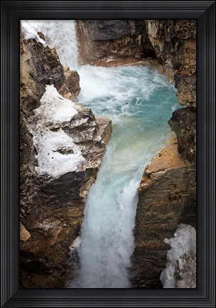Framed Waterfall, Tokumm Creek, Marble Canyon, British Columbia Print