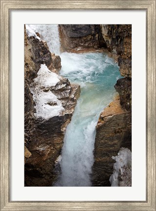 Framed Waterfall, Tokumm Creek, Marble Canyon, British Columbia Print