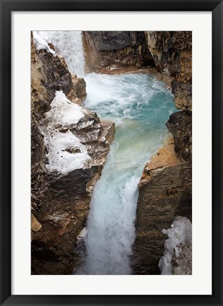 Framed Waterfall, Tokumm Creek, Marble Canyon, British Columbia Print