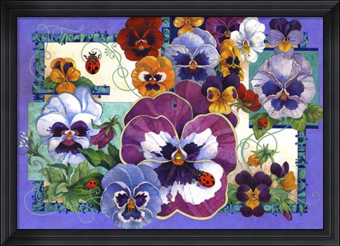 Framed Pansy Mania Print