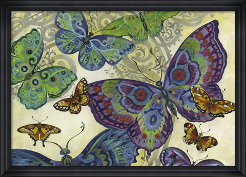 Framed Flutter Flock Print