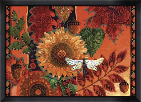 Framed As fall nips the air Print