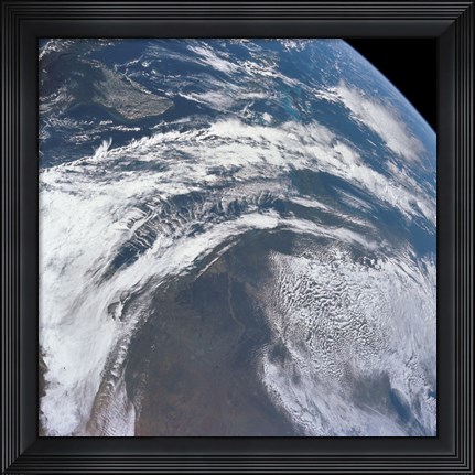 Framed View of Earth as Photographed from the Apollo 12 Spacecraft Print