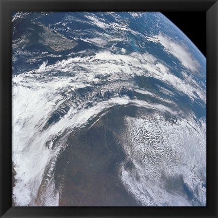 Framed View of Earth as Photographed from the Apollo 12 Spacecraft Print